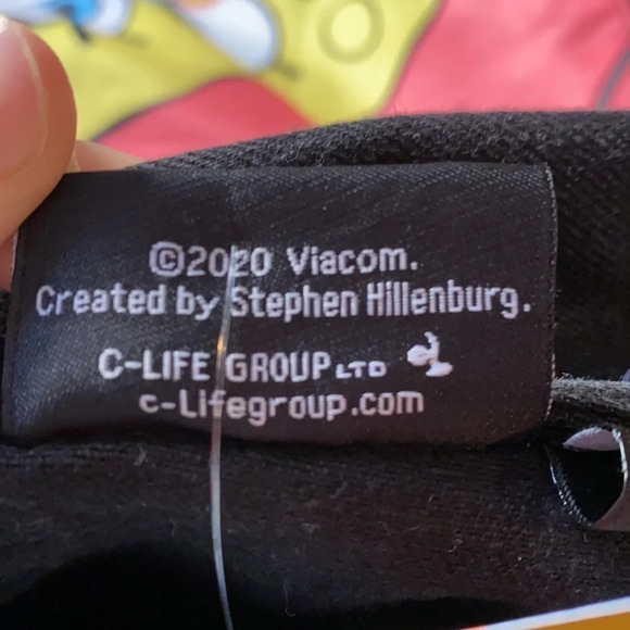 Nickelodeon Spongebob SquarePants Jean Jacket Unisex Black NWT - Picture 6 of 10